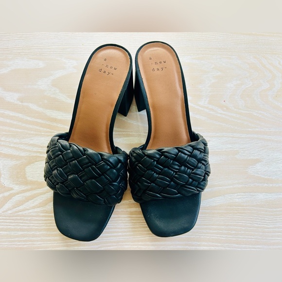 WOMEN'S DOROTHY SLIDE HEELS - A NEW DAY BLACK - Picture 2 of 5